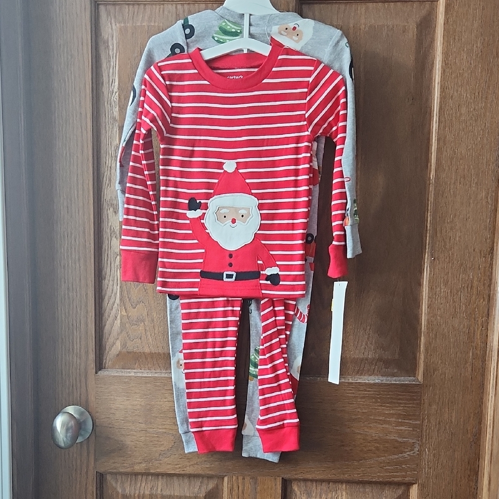 Carter's 4 Piece Santa Pajama Sets NWT Mix And Match